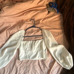 Princess Polly white balloon top